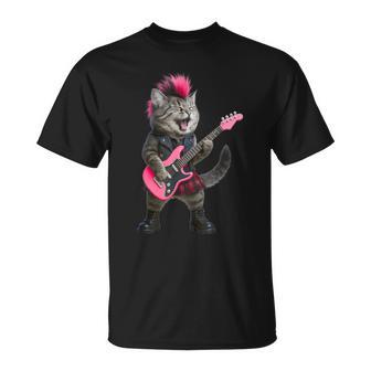 Cat Rock And Roll Music Band For Girls Kids T-Shirt | Seseable UK