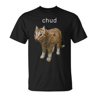 Chud Low Poly Cat Retro 90S Gaming Meme T-Shirt - Monsterry