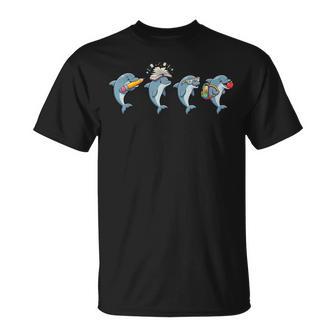 Dolphin Back To School Teacher Student T-Shirt | Seseable UK