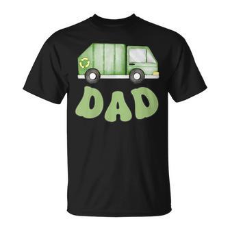 Garbage Truck Dad Of The 1St Birthday Boy Family Matching T-Shirt | Seseable UK