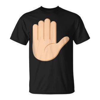 Gesto De Mano Elevado In Mangas Camiseta unisex - Regaloses