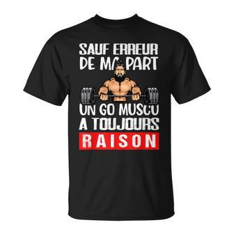 Go Muscu Beauf Cadeau Drôle Musculation Homme T-Shirt - Cadeauxyz