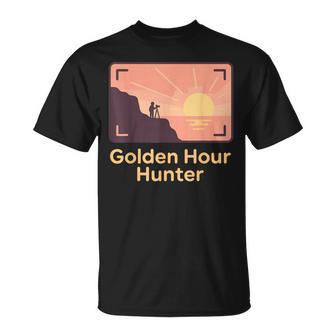 Golden Hour Hunter Photographie Deoyage Cadeau Lumière Dorée T-Shirt - Cadeauxyz