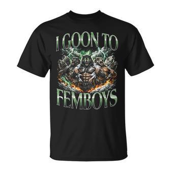 I Goon To Femboys Diseño De Transformación De Hombre Lobo Camiseta unisex - Regaloses