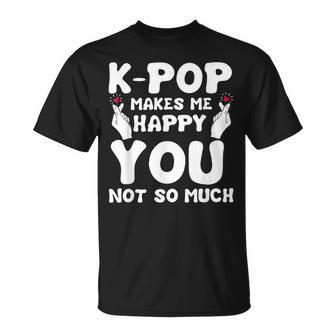 Gran Regalo De K-Pop Fan K-Drama Kpop Me Hace Feliz Camiseta unisex - Regaloses