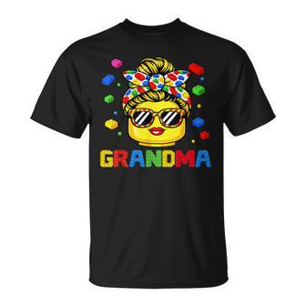 Grandma Master Builder Building Bricks Blocks T-Shirt | Seseable UK