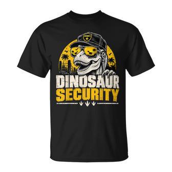 Halloween Dinosaur Security Mom Dad Men T-Shirt | Seseable UK