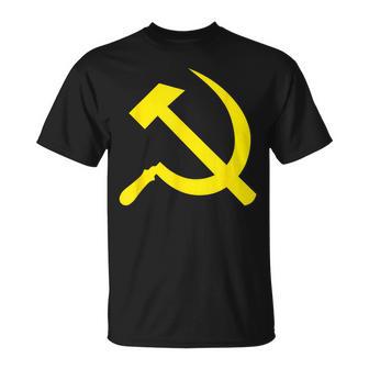 Hammer Andickle Urss Comunistaoviética Rusia Cccp Camiseta unisex - Regaloses