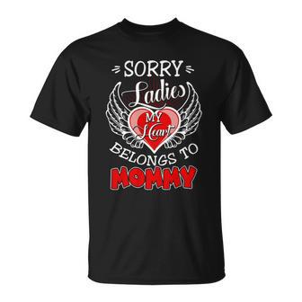 My Heart Belong To Mommy Christmas Ideas For Mom T-Shirt | Seseable UK