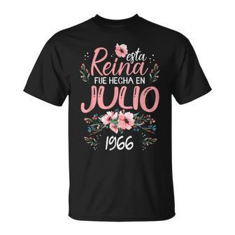 Hecha En Julio 1966 Regalo 60 Años Cumpleaños Camiseta unisex - Regaloses