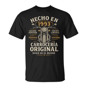 Hecho En 1993 33 Años Cumpleaños Moto Biker Hombre Motero Camiseta unisex - Regaloses
