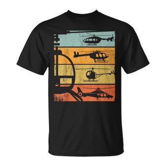 Helicóptero Retro Regalo De Piloto De Helicópterointage Camiseta unisex - Regaloses