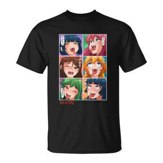 Hentai Ahegao Anime En La Calle Hentai En Las Hojas Ecchi Camiseta unisex - Regaloses