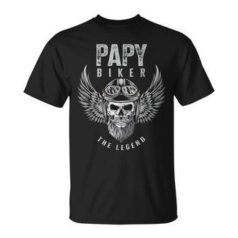 Hombre Abuelo Motorista Regalo Divertido Moto Papi Camiseta unisex - Regaloses