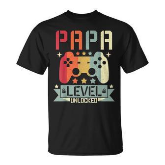 Hombre Anuncio De Embarazo Papa Level Unlockedoon To Be Papa Camiseta unisex - Regaloses
