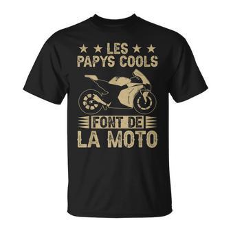 Homme Drôle Motard Les Papys Cools Font De La Moto Fête Des Pères T-Shirt - Cadeauxyz