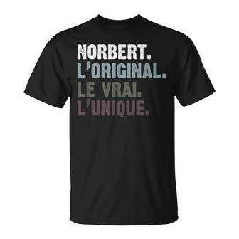 Homme Humour Idée Cadeau Personnalisé Prénom Norbert T-Shirt - Cadeauxyz