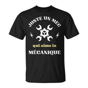 Homme Juste Un Mec Qui Aime Le Mécanique Humour Mécanicien Homme T-Shirt - Cadeauxyz