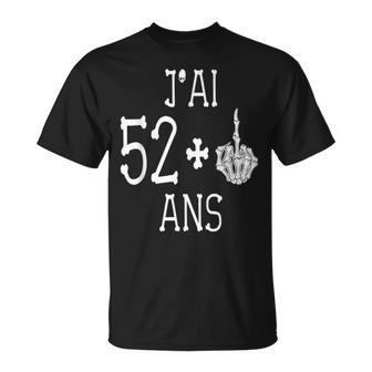 Homme Message Et Idée De Cadeau Drôle Anniversaire 52Ans Pour Homm T-Shirt - Cadeauxyz