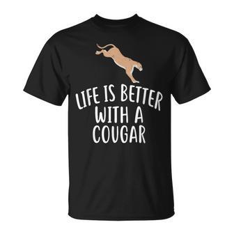Humoristique Life Is Better With A Cougar T-Shirt - Cadeauxyz