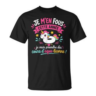 Humour Licorne Piscineacances Aqua Licorne T-Shirt - Cadeauxyz