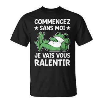 Humour Travail Télétravail Collègue Bureau Grenouille Cool T-Shirt - Cadeauxyz