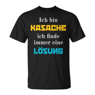 Ich Bin Kasache Ich Finde Immer Eine Lösung Kasachstan T-Shirt - Geschenkecke