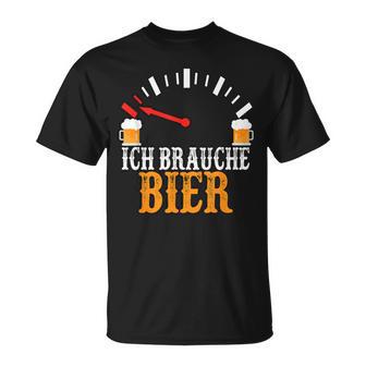Ich Brauche Bier Lustiges Trink Für Trinkabende T-Shirt - Geschenkecke