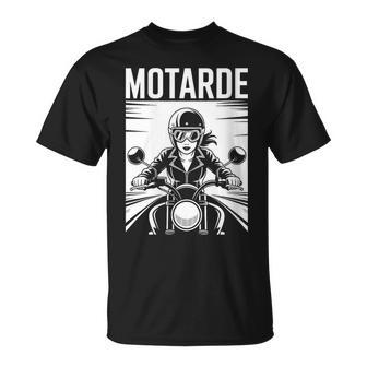 Idée T Moto Drole Motard Fille Motesse Motarde T-Shirt - Cadeauxyz