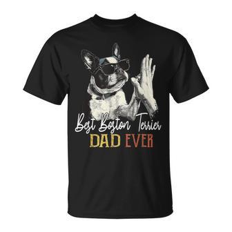 Il Miglior Boston Terrier Dad Ever Papà Amante Dei Cani Festa Del Papà Maglietta - Novitaregali