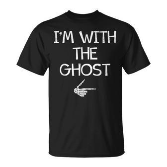 I'm With The Ghost Halloween Costume Couples Matching T-Shirt | Seseable UK
