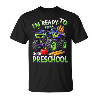 I'm Ready To Crush Preschool Truck Back To School Boy Kids T-Shirt - Thegiftio UK