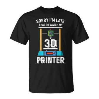Impresión 3D Divertida Impresora 3D Camiseta unisex - Regaloses