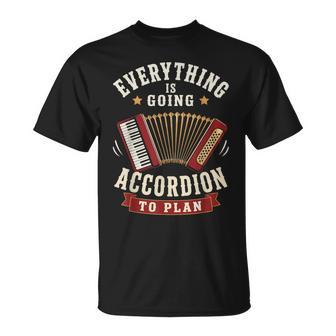 Instrument De Musique Amusant Avec Lecteur D'accordéon T-Shirt - Cadeauxyz