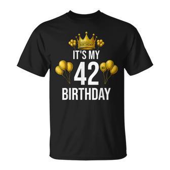 It's My 42歳の誕生日パーティー 42歳の誕生日 男性 女性 Tシャツ - Kawaiitshirt