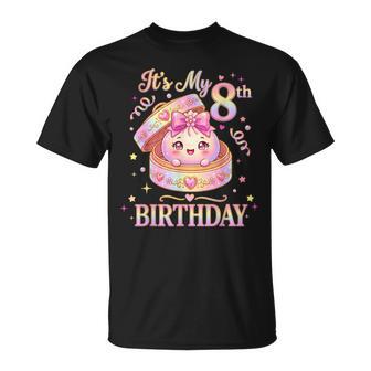 It's My 8Th Birthday Girl Dumpling Kawaii Anime 8 Year Old T-Shirt | Seseable UK