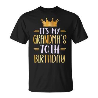 It's My Grandma's 70Th Birthday Happy 70 Years Old T-Shirt - Monsterry