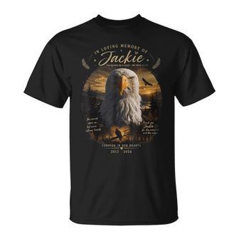 Jackie Bald Eagle Memorial In Loving Our Heart T-Shirt | Seseable UK