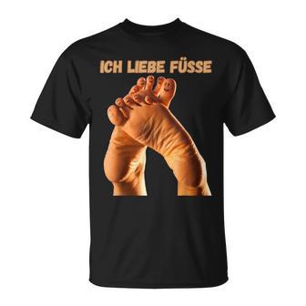 J'aime Les Pieds Cool Pour Les Amateurs De Pieds Ou Podologues T-Shirt - Cadeauxyz