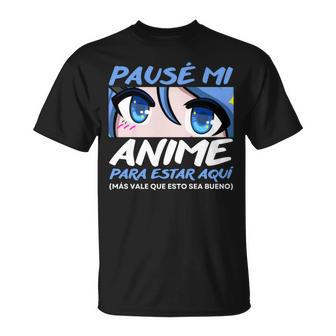 Japon Anime Pausé Mi Anime Manga Larga Camiseta unisex - Regaloses