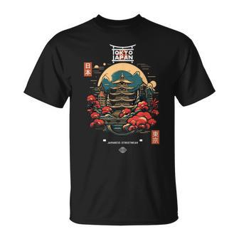 Japon Tokyo Pop Culture Japonaisintagetyleakura Fleur T-Shirt - Cadeauxyz