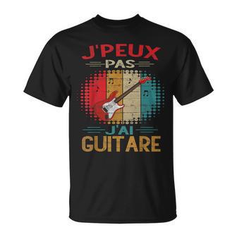 Je Peux Pas J'ai Guitare Homme Idee Cadeau Guitare T-Shirt - Cadeauxyz