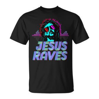 Jésus Raves House Musique Techno Musique Rave Party T-Shirt - Cadeauxyz