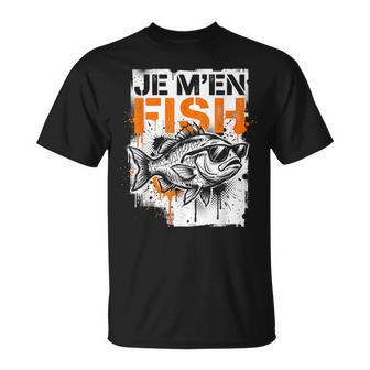 Jeu De Mots Français Amusant Je M'en Fish T-Shirt - Cadeauxyz