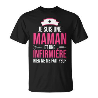 Jeuis Maman Et Infirmiere Cadeau Humour Fête Des Méres T-Shirt - Cadeauxyz