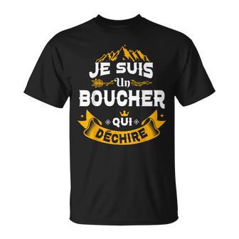 Jeuis Un Boucher Qui Déchire Idée Original Drôle Boucherie T-Shirt - Cadeauxyz