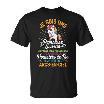 Jeuis Une Princesse Licorne Cadeau Jeune Fille Humour Ado T-Shirt - Cadeauxyz