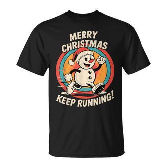 Joli Costume De Père Noël Pour Course À Pied T-Shirt - Cadeauxyz