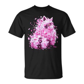 Joli Motif De Fleurs De Cerisier Raton Laveur T-Shirt - Cadeauxyz