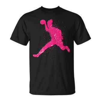 Jugadora De Balonmano Niñas Es Balonmano Equipo Entrenador De Balonmano Camiseta unisex - Regaloses